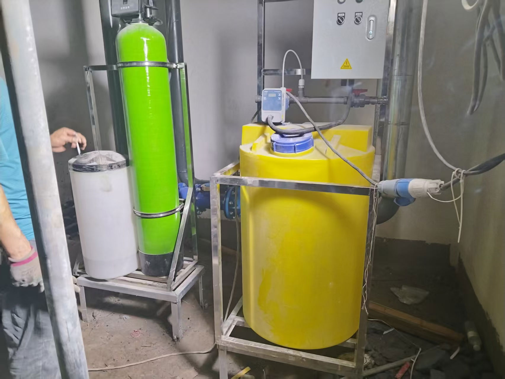 19.Remote-guidance-for-installation-of-soft-water-dosing-in-Tianjin-project